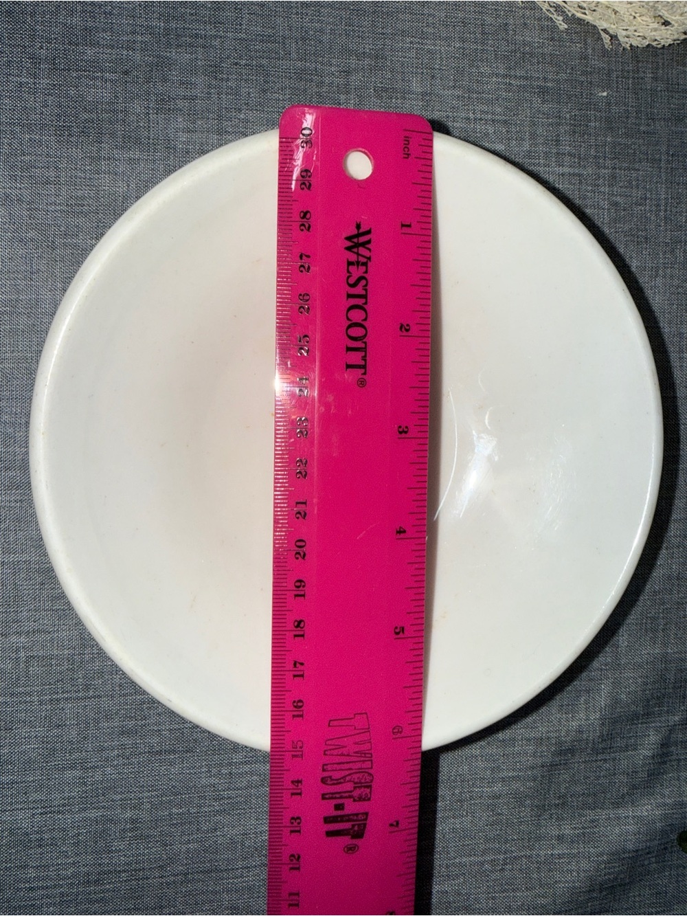 Vintage O.P. Co Syracuse China White Footed Serving Bowl Restaurant - Picture 8 of 9